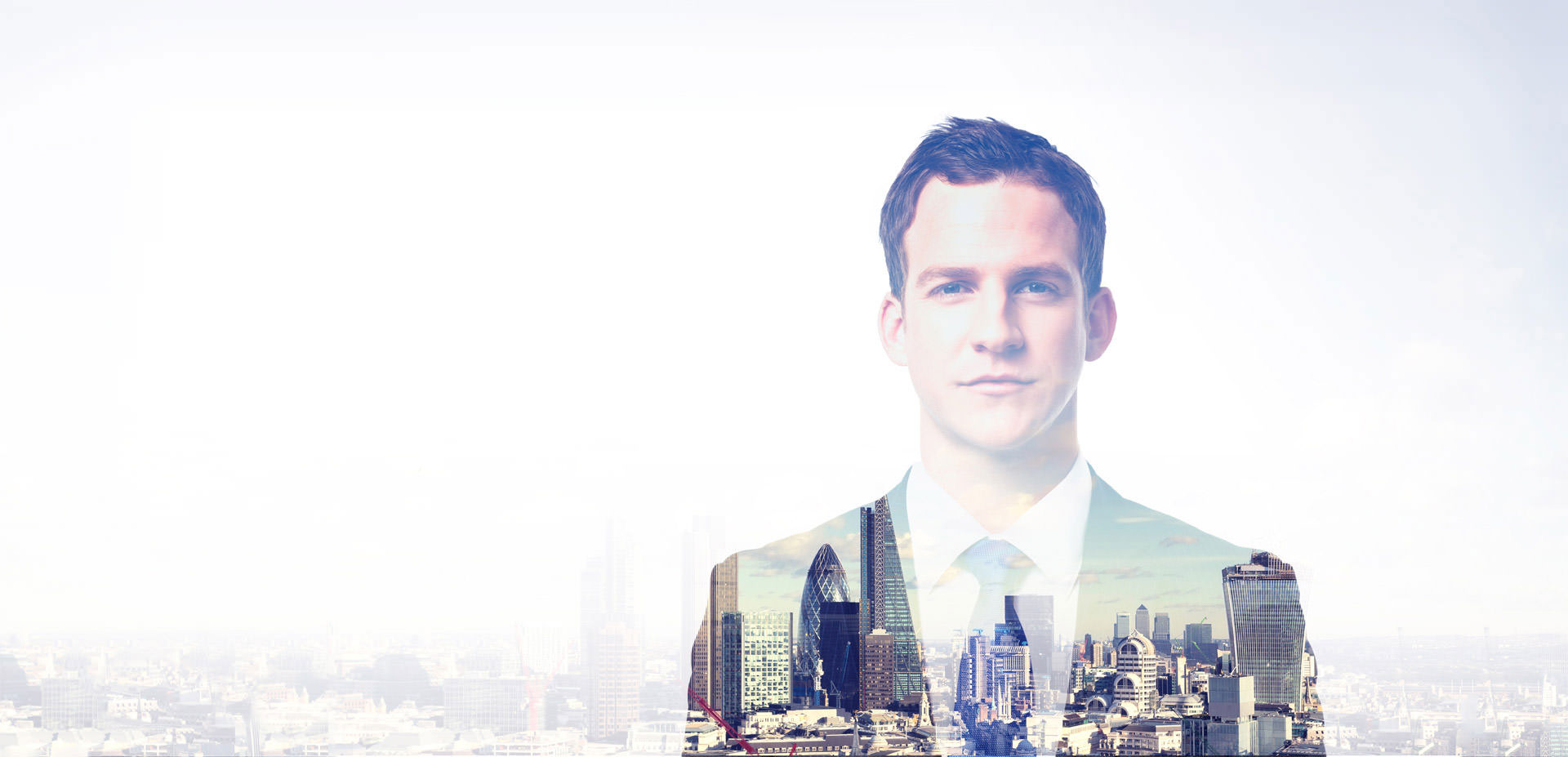 male investment management professional overlooking london - cfa statement of investor rights